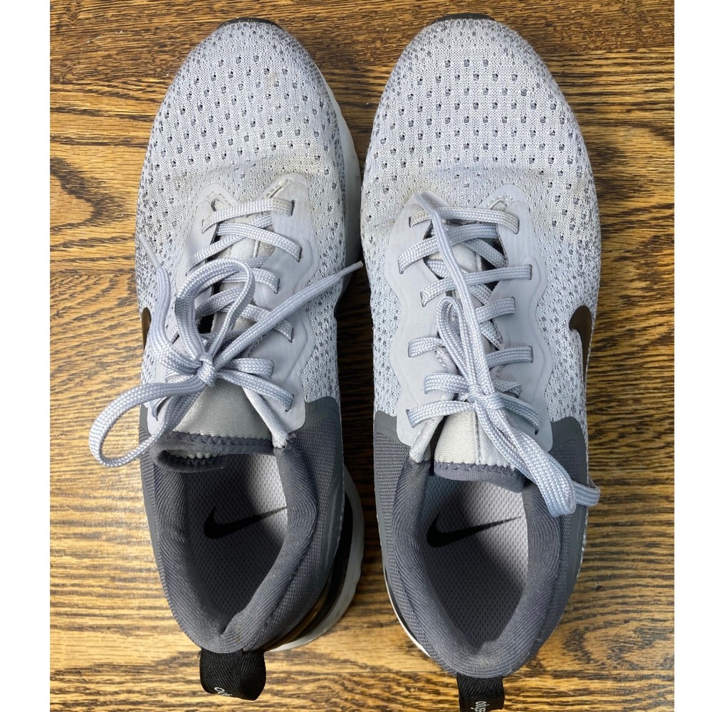 Nike Odyssey React Wolf Grey Black Running Shoes AO9820-003 Womens Size 9 - Picture 5 of 7